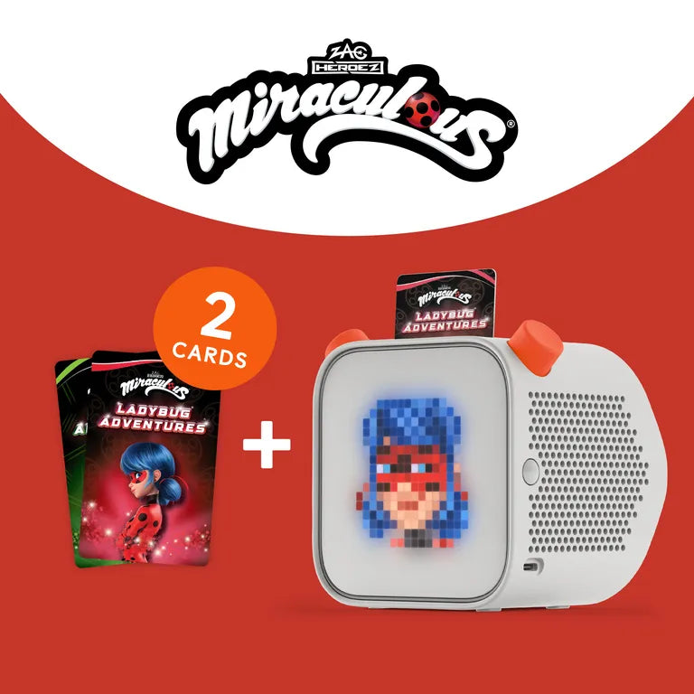 Yoto Player + Miraculous: Cat Noir & Ladybug Bundle